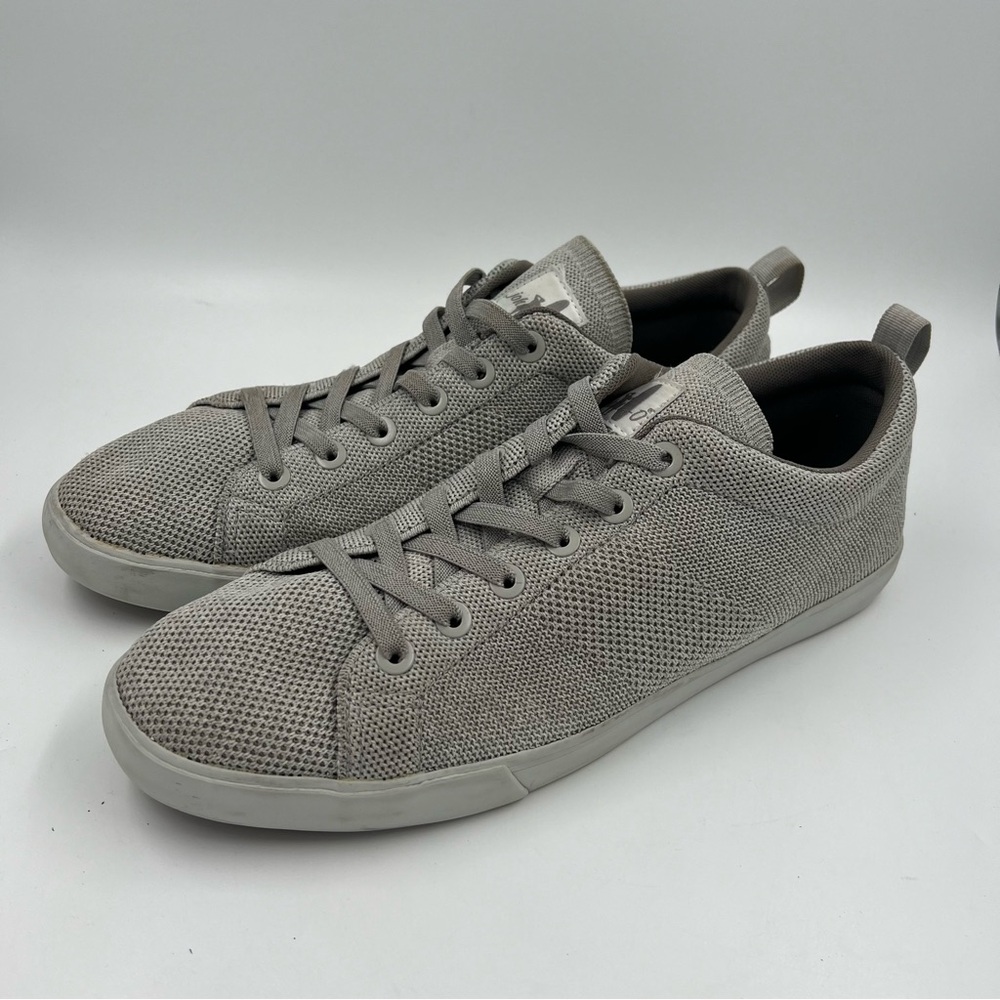 Johnnie-O Men’s Techknit Cloud Woven Nylon Slip-On Sneakers Gray 13M Shoes